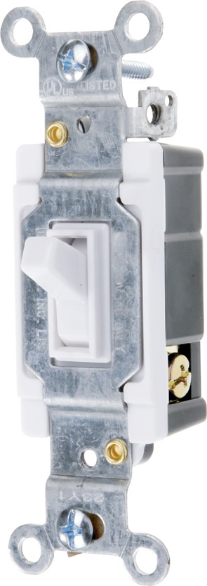 20 AMP, 120VAC, Large Toggle 4-Way AC Quiet Switch