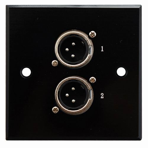 Aluminum XLR Wall Socket, Face Plate (9.2075)