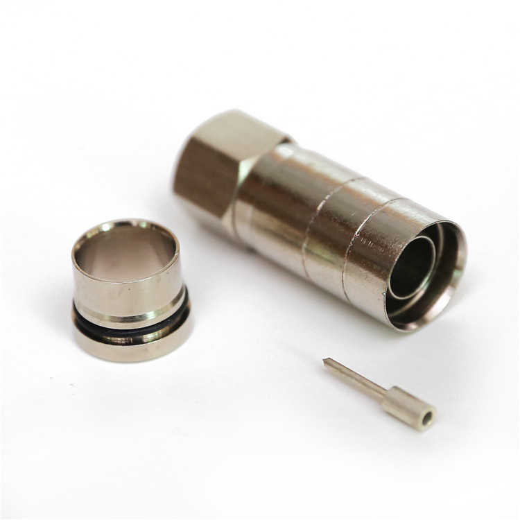 Waterproof Rg11 75-9 Compression F Male Connector RF Coaxial Cable