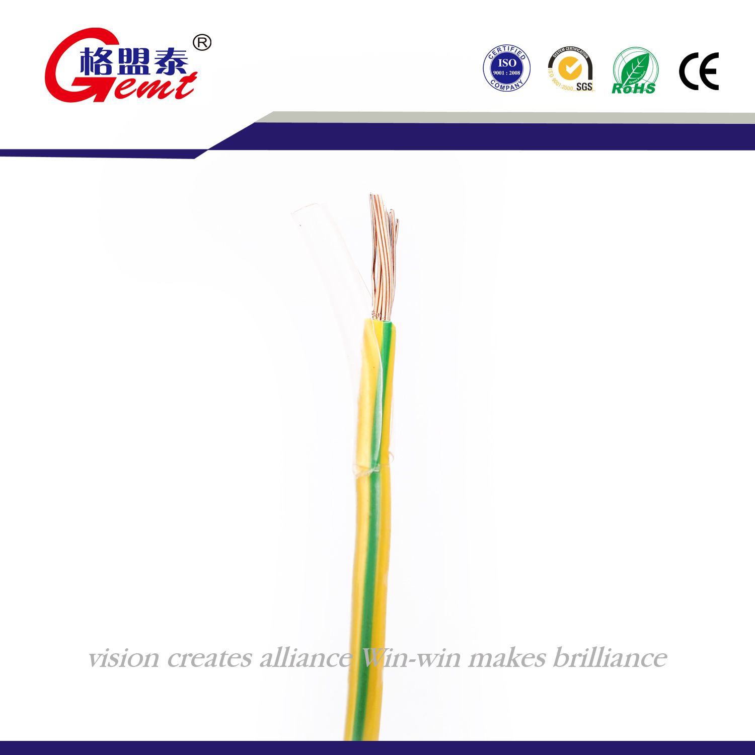 PVC Insulated Nylon Sheath Copper Stranded Thhn / Thwn Cable Wire