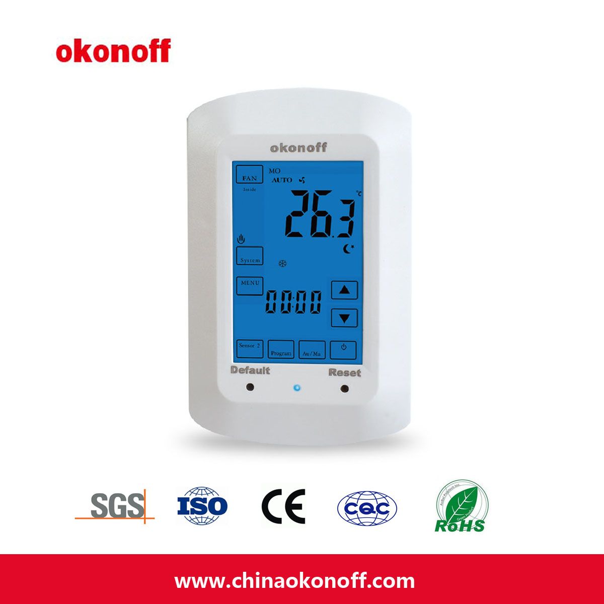 HVAC 2-Pipe Air-Conditioning Room Temperature Controller (TSP750E)