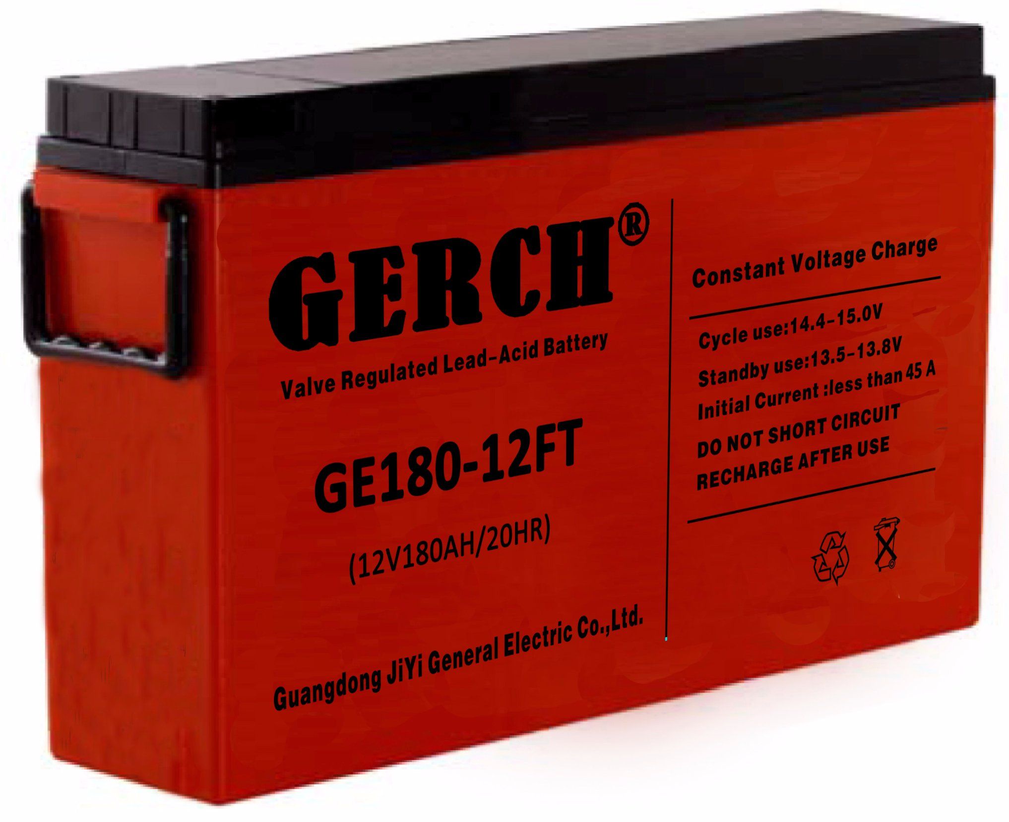 12V180 Ah Front Terminal Telecom UPS Solar Lead Acid Battery
