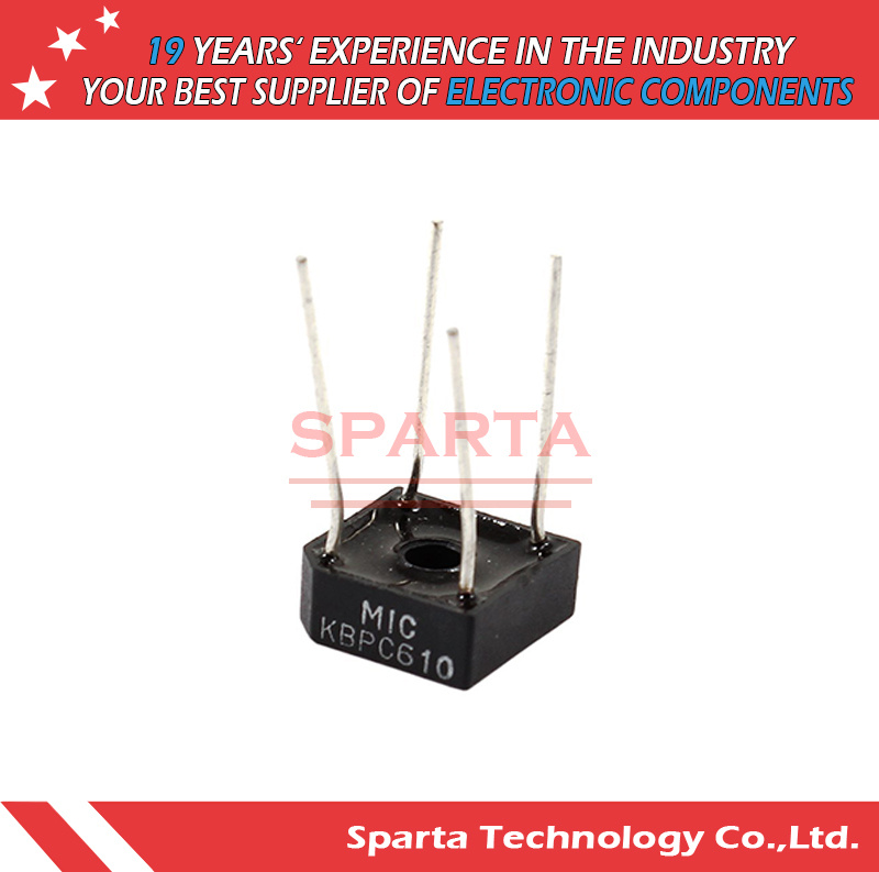 Kbpc606 Kbpc608 Kbpc610 Bridge Rectifier 6A 50V~1000V