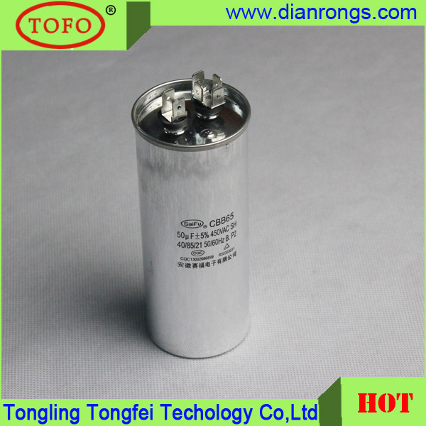 50UF AC Motor Run Capacitor Cbb65 450V 50/60Hz