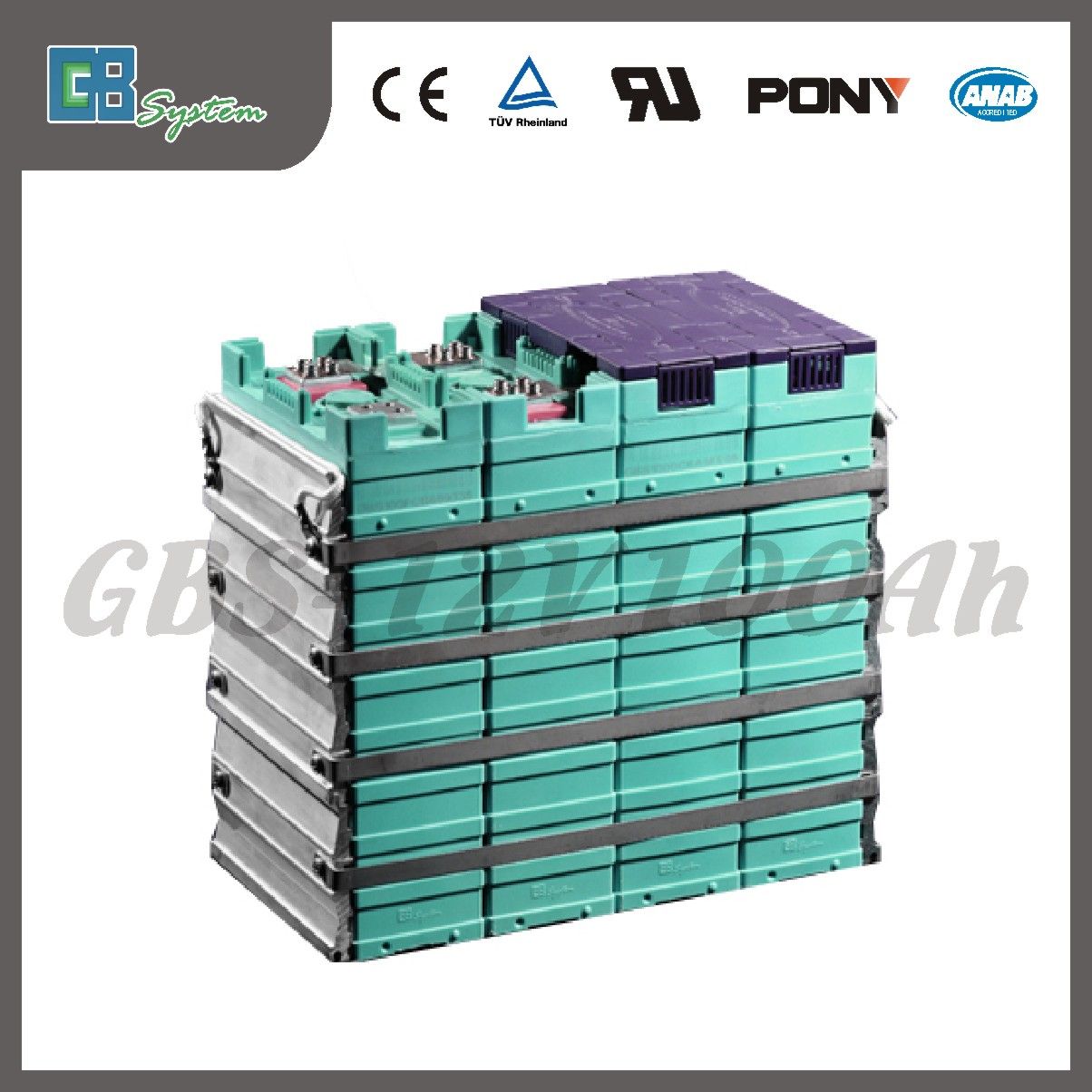 12V 100Ah Lithium Ion Rechargeable LiFePO4 Battery for Solar System, UPS with High Quality