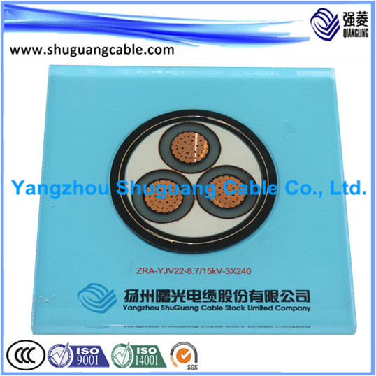Multi-Cores 8.7kv XLPE Insulated PVC Sheathed Steel Tape Armored Power Cable