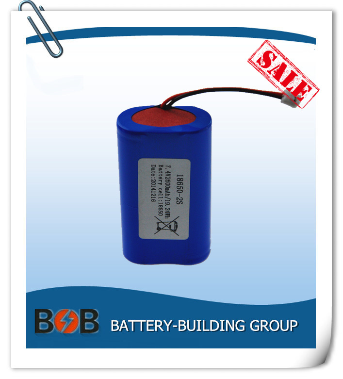 7.4V 2600mAh Lithium Battery Pack