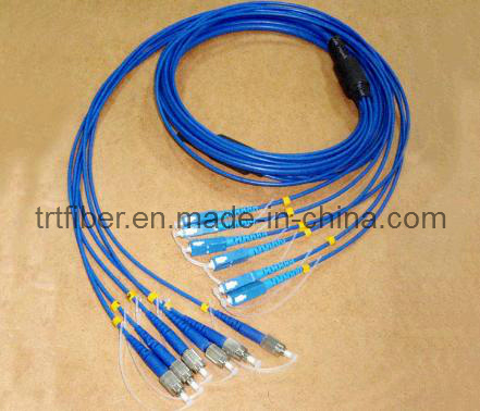 Armoured Fiber Optic Patch Cord FC-Sc Singlemode Cable