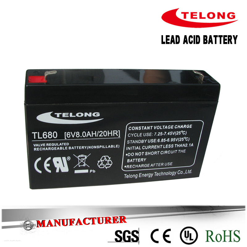 6V8ah Rechargeable Battery for Electronic Toy
