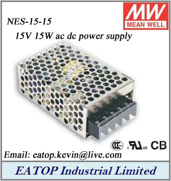 Meanwell Mean Well Nes-15-15 15V 1A 15W Switching Power Supply