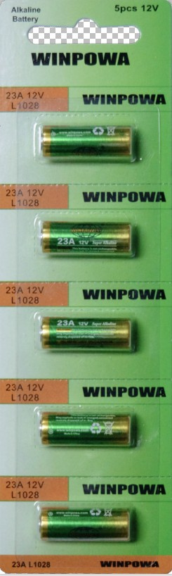 12V Alkaline Battery Pack for Remote Control (23A)