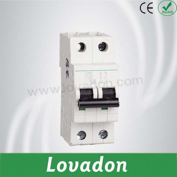 Good Quality S202 2 Pole Miniature Circuit Breaker