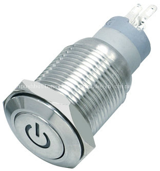 Metal 16-C5 Symbol on off 5pin Push Button Switch