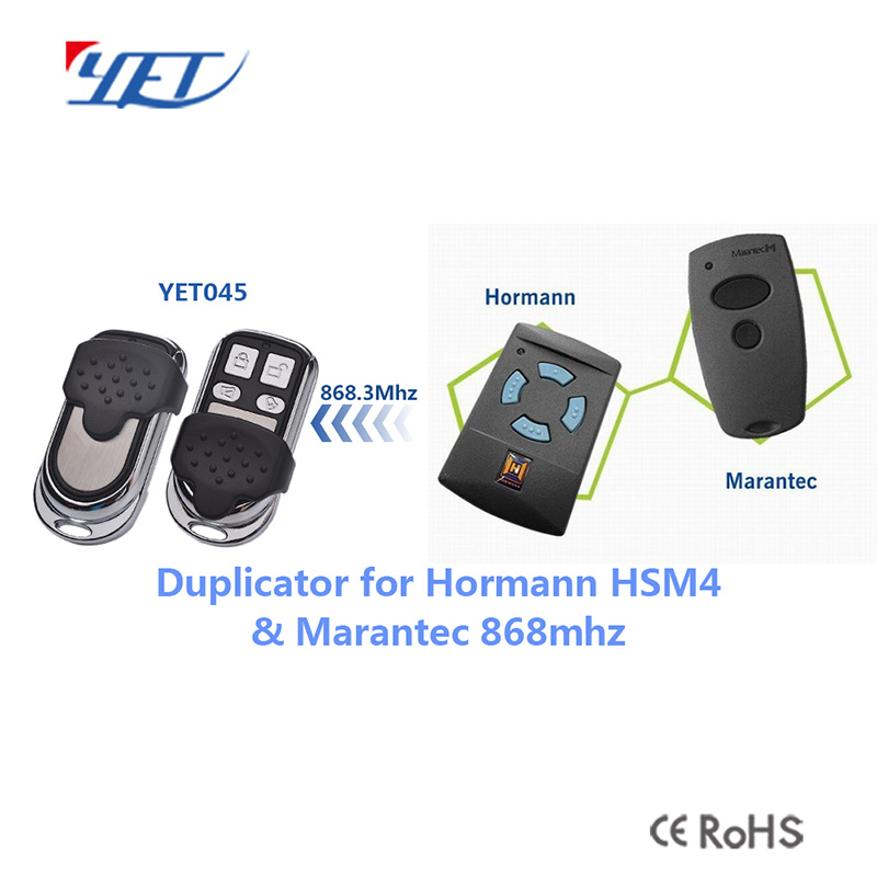 Compatible with Hormann HS, Hse, Hsz, Hsd, Hsm Remote Control 868.3MHz Clone
