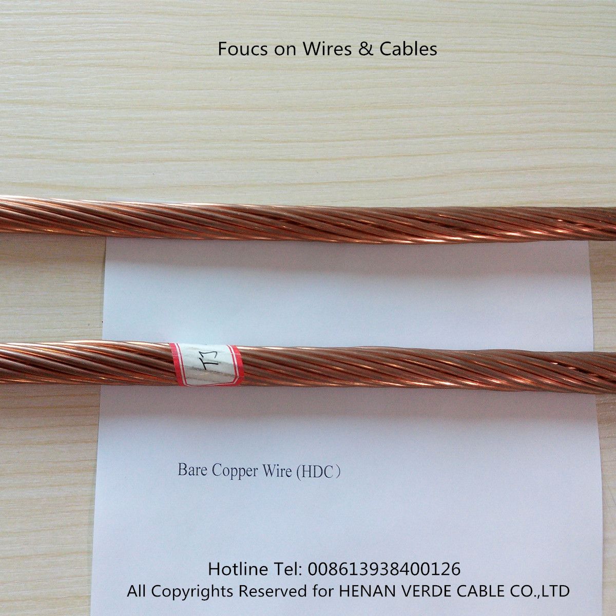 Different Size Customized Copper Conductor Grouding Earth Cable