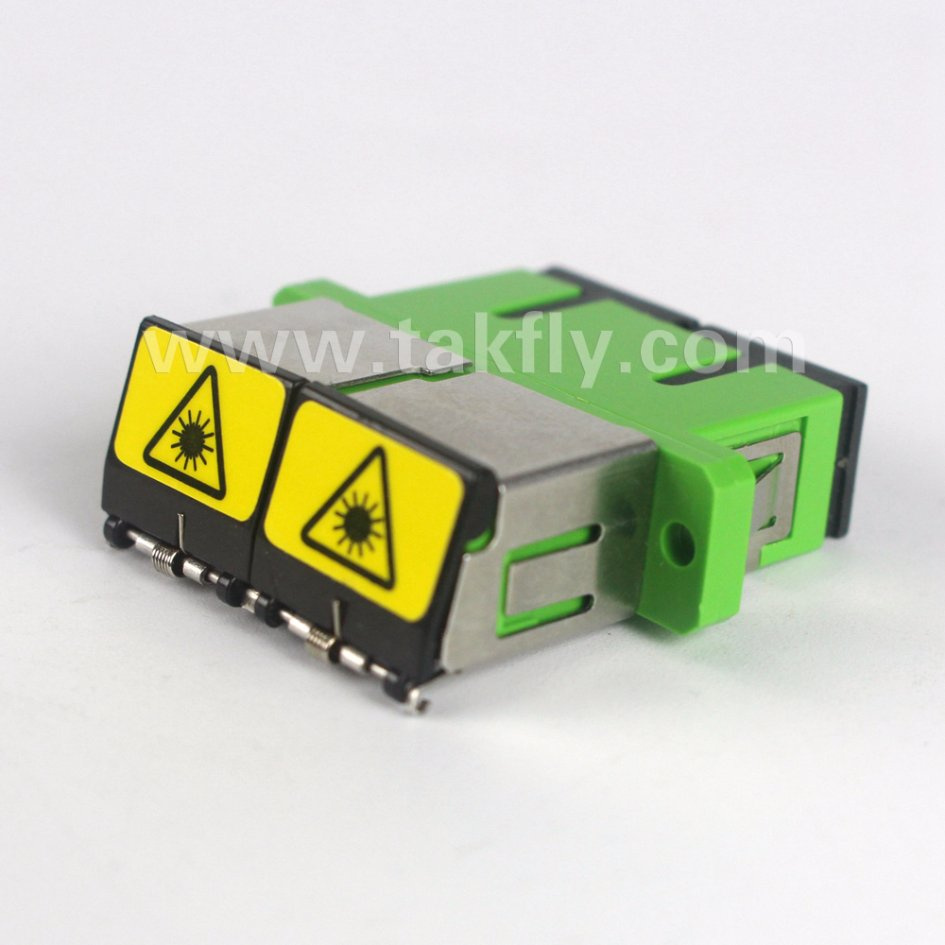 Sc Duplex Fiber Optic Adaptor Outward Shutter Optical Fiber Adapter