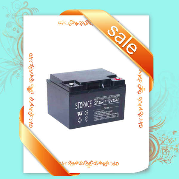 VRLA Battery Sr45-12 Inverter Battery 12V 45ah
