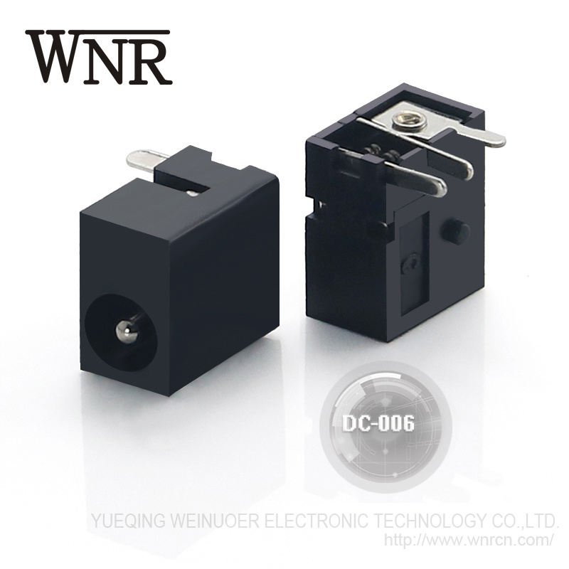 Wnre Mini Female DC Power Jack 3 Pin DC-006 DC Jack