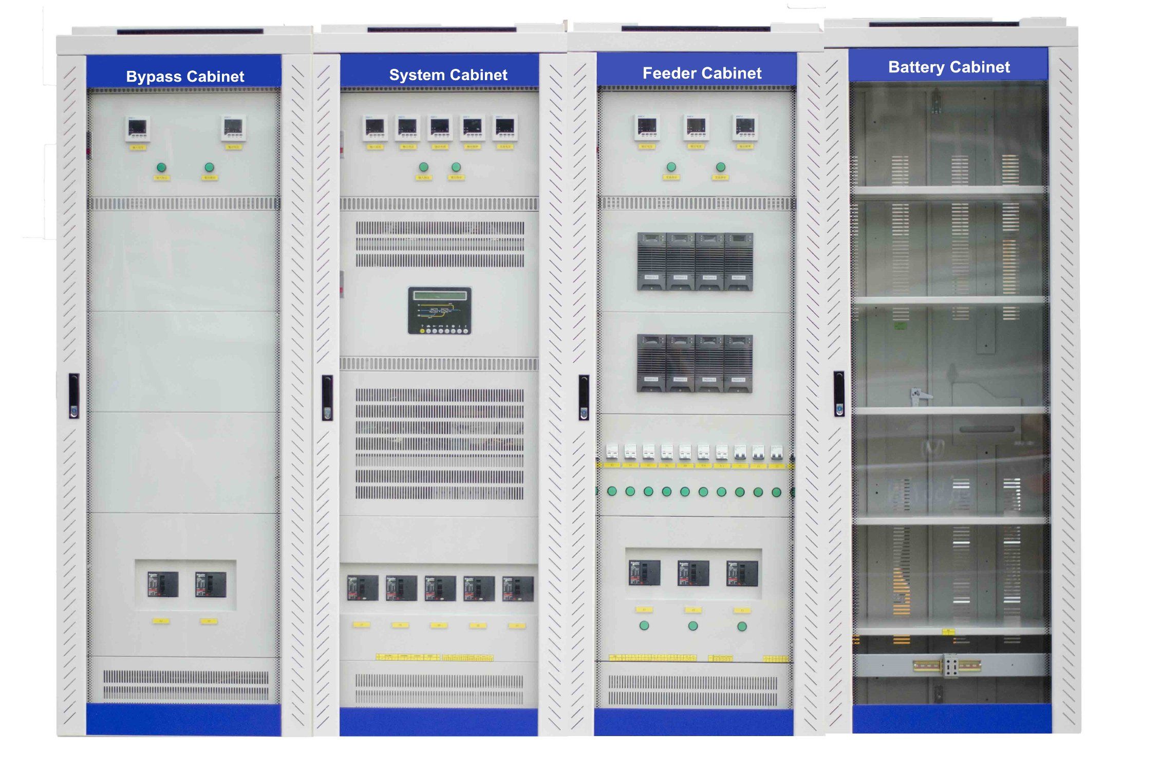 Multi Protection 8 - 80kw UPS Electrical System Fully Isolated Double Conversion