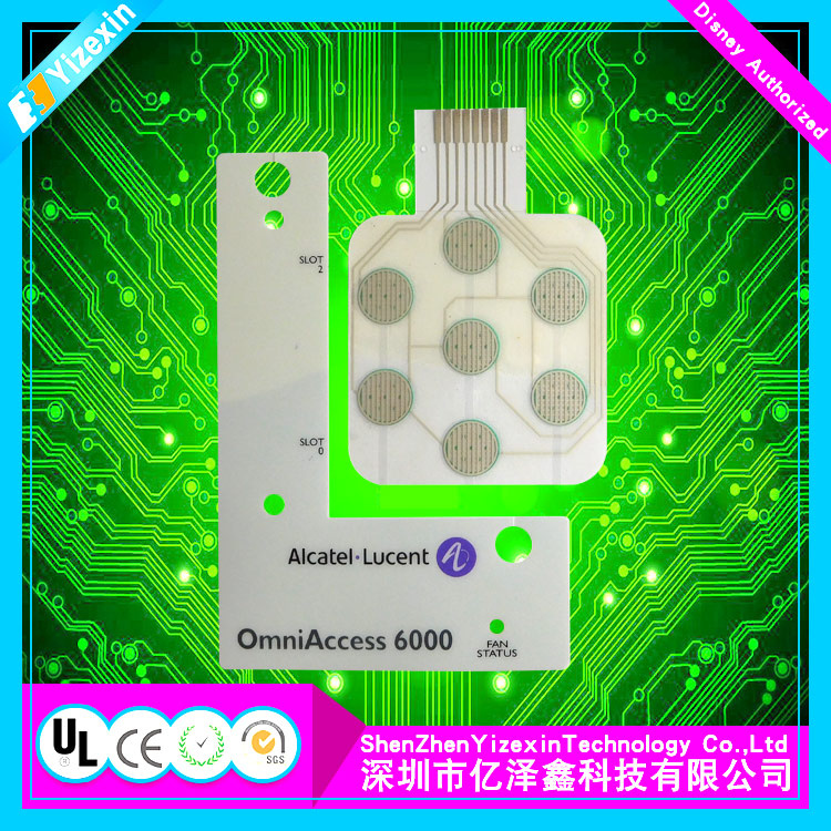 Acrylic Panel Capacitive Membrane Keypad Switch for Digital Safe Lock