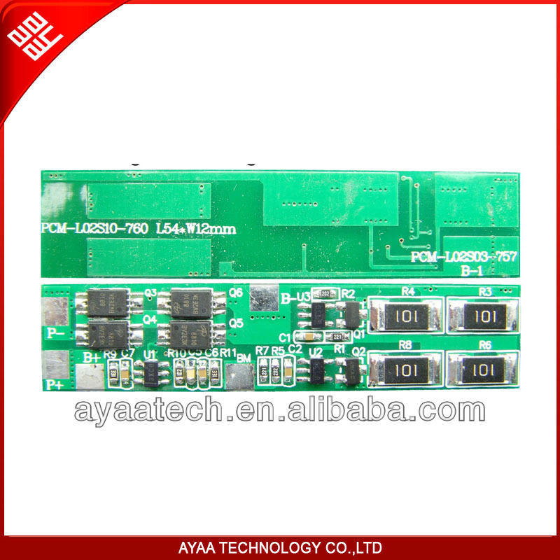 PCB Design for 2s Li-ion / Li-Polymer LiFePO4 Battery Pack