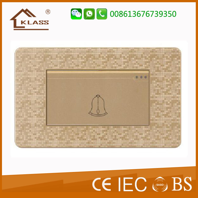 Fashionable 1 Gang Door Bell Switch