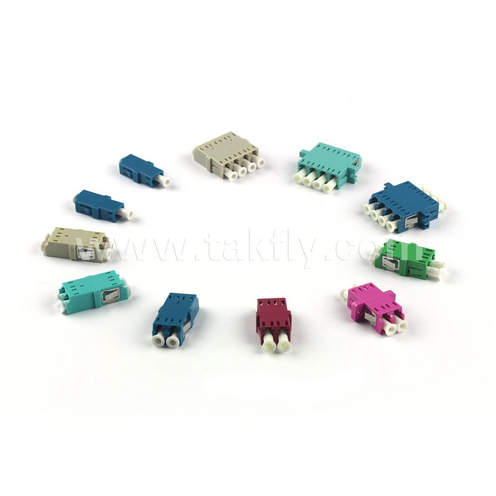 Sc Duplex Quad Hybrid Fiber Optic Adapter