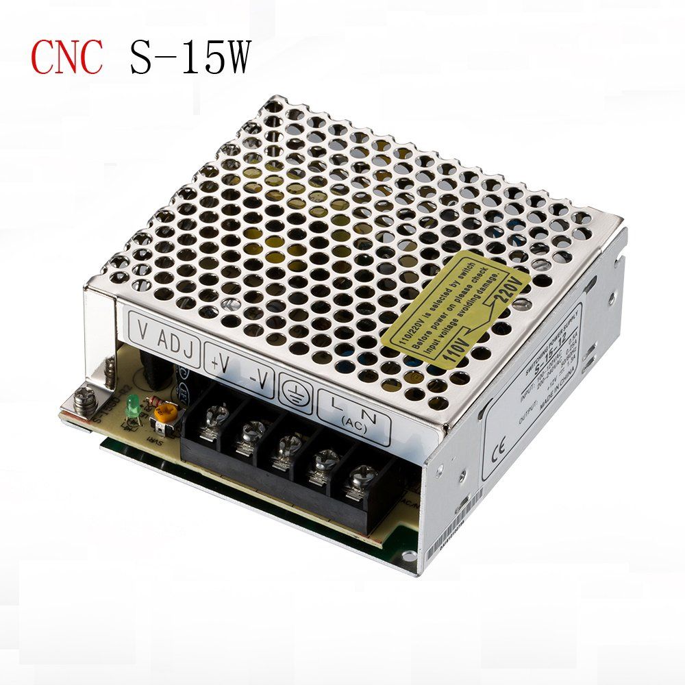 IP20 AC to DC Switch Power Supply 5V 12V 24V 15W Single Output LED Driver