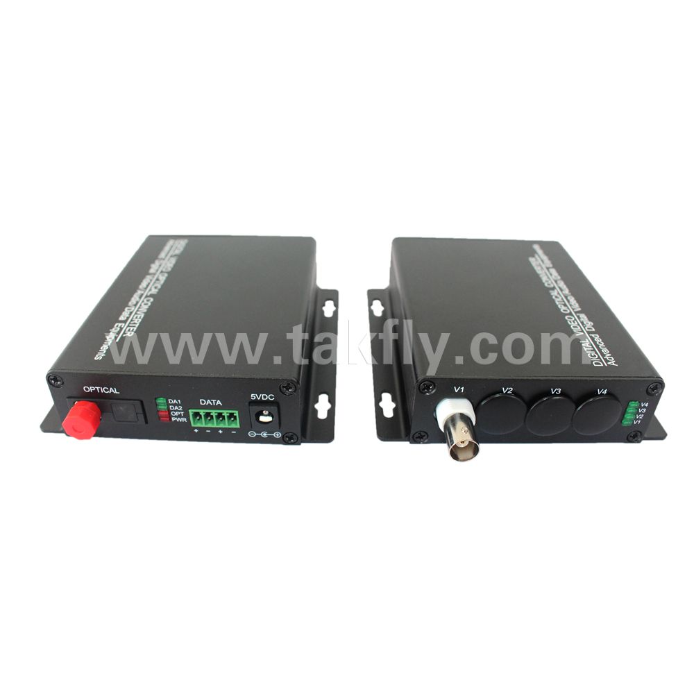 1 Channel Video and Reverse Data Fiber Transceiver