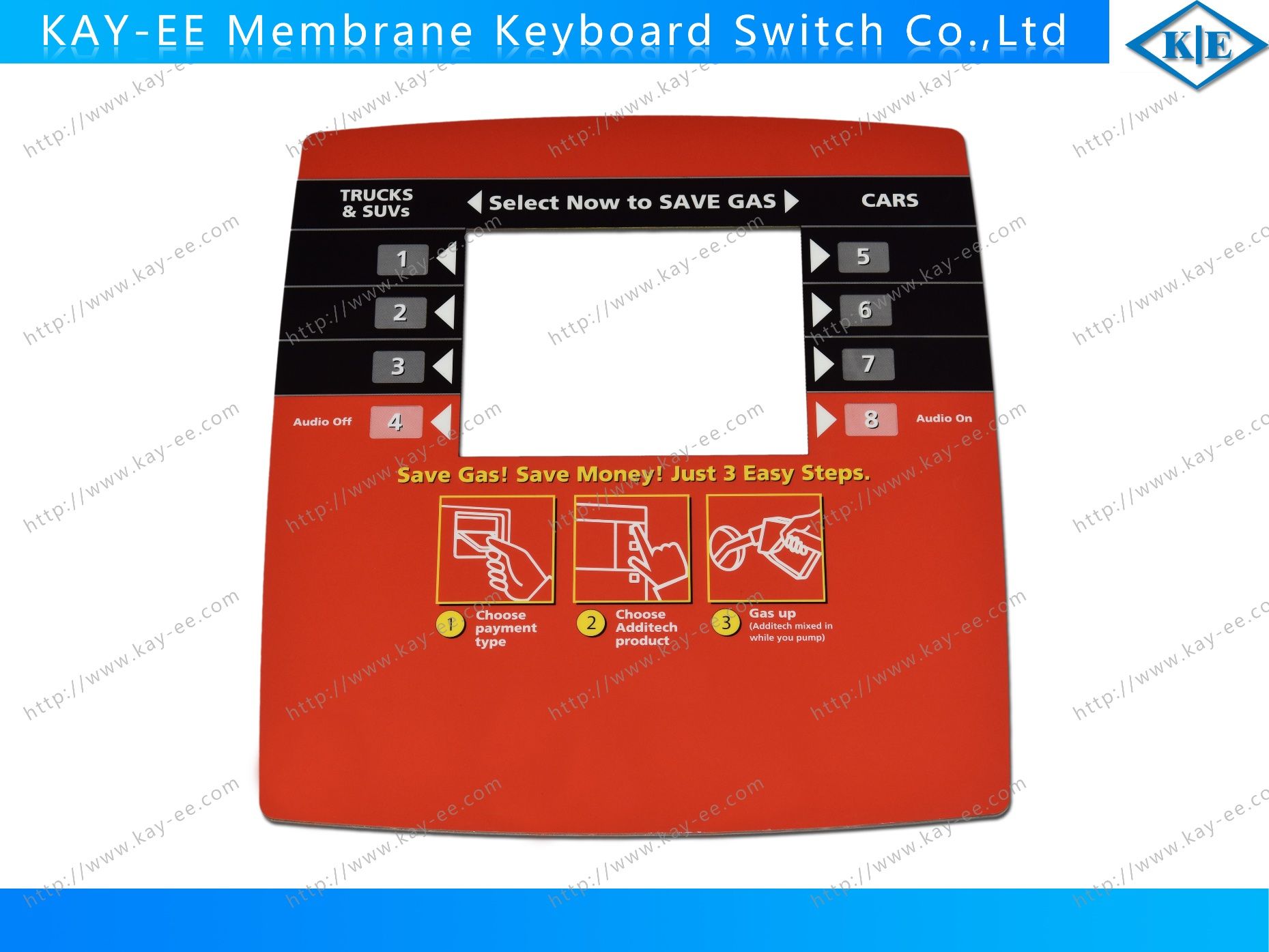 Customized Push Button Tactile Dura Switch Membrane Keypad