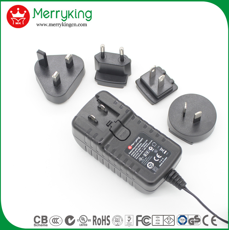 18V 2A UL Interchangeable DC Adapter