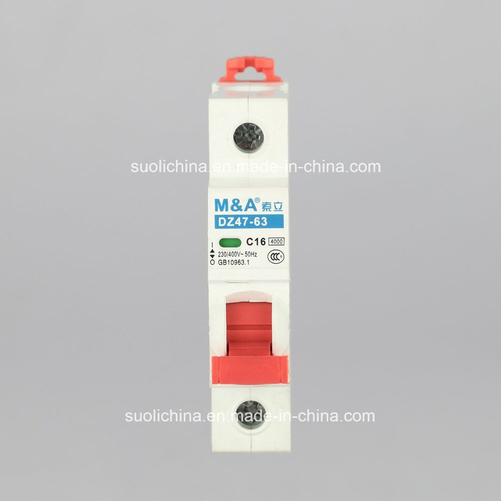 New Dz47-65 16ampere Series Circuit Breaker Electric MCB