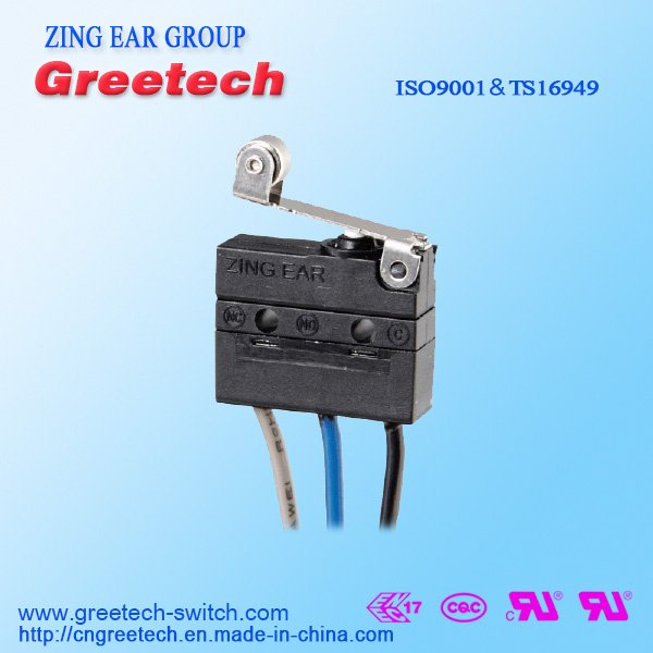 Water Proof (IP67) Sealed Mini Micro Switch Used in Auto Control