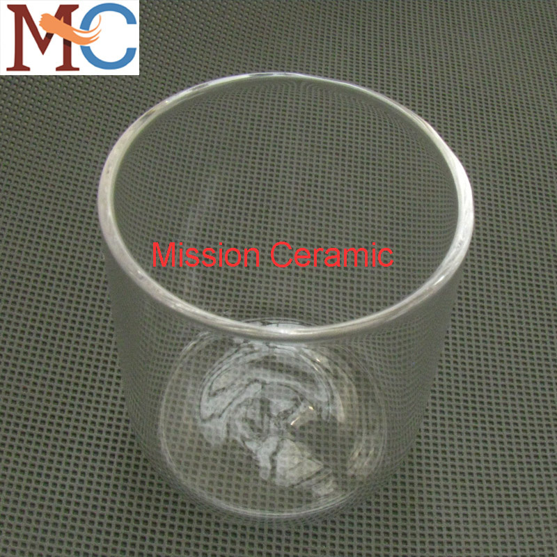Cylindrical Shape Clear Quartz Crucibles