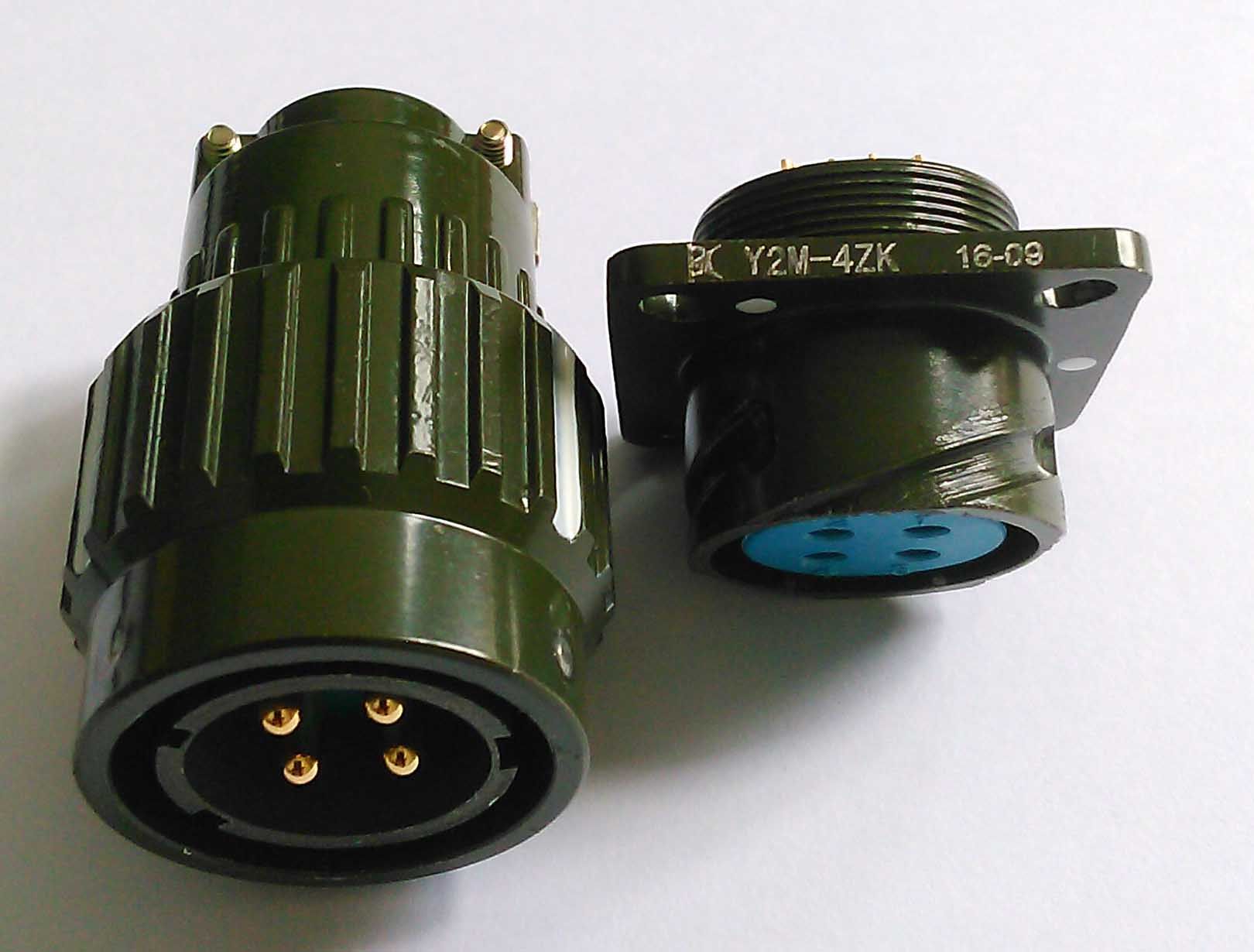 Y2m-4 Pins Power Circular Bayonet Coupling Connectors
