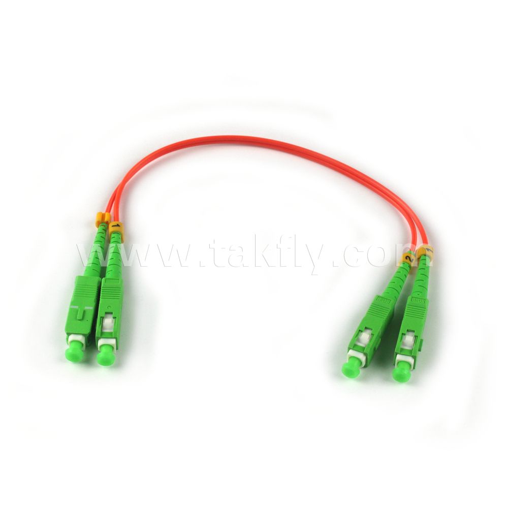SC/APC to SC/APC Duplex Fiber Optic Patch Cord