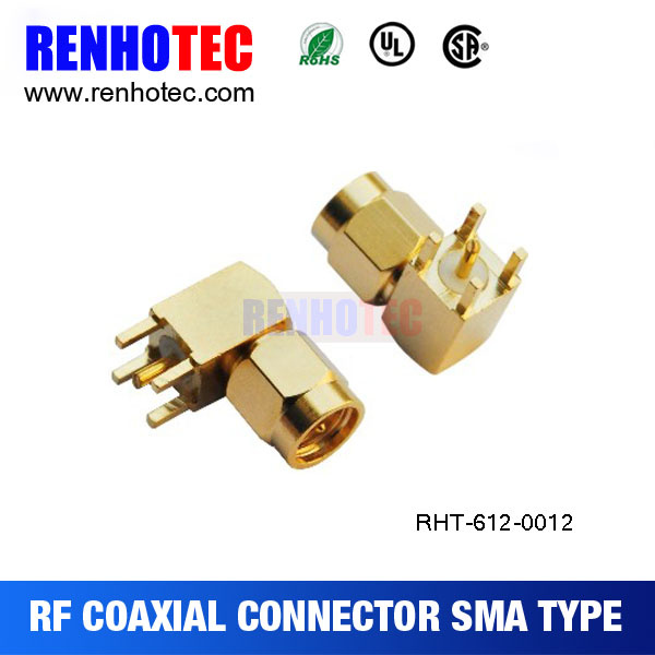 SMA Male Connector PCB Mount Connectors