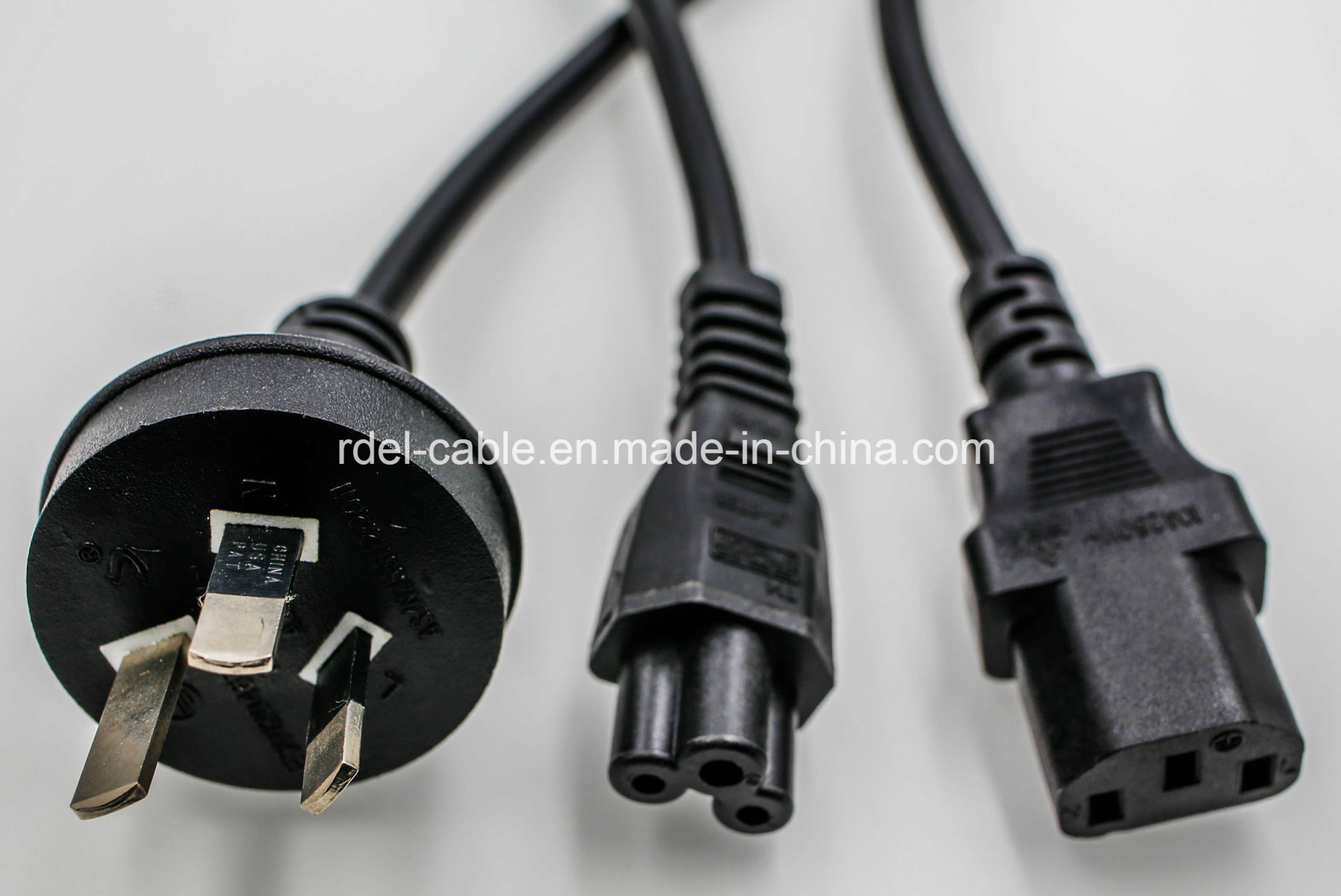 Australian SAA Round Pin Power Cord C13 C7