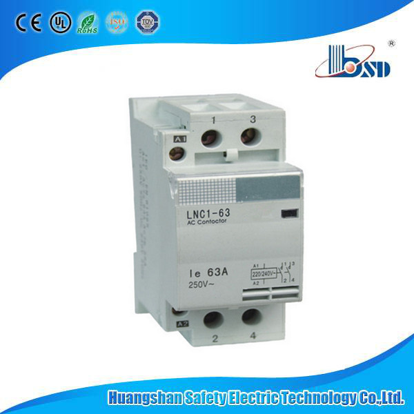 Household DIN Rail AC Contactor Lnc1-40