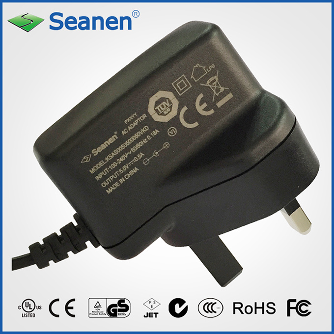 5W UK Power Adaptor (RoHS, efficiency level VI)