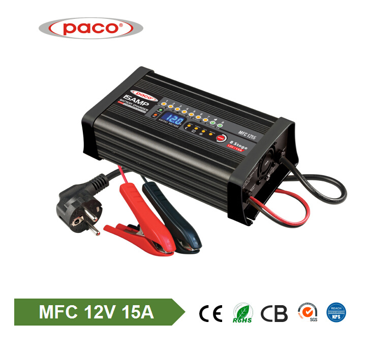 Portable Automatic 12volt 15A Car Charger Battery Charger