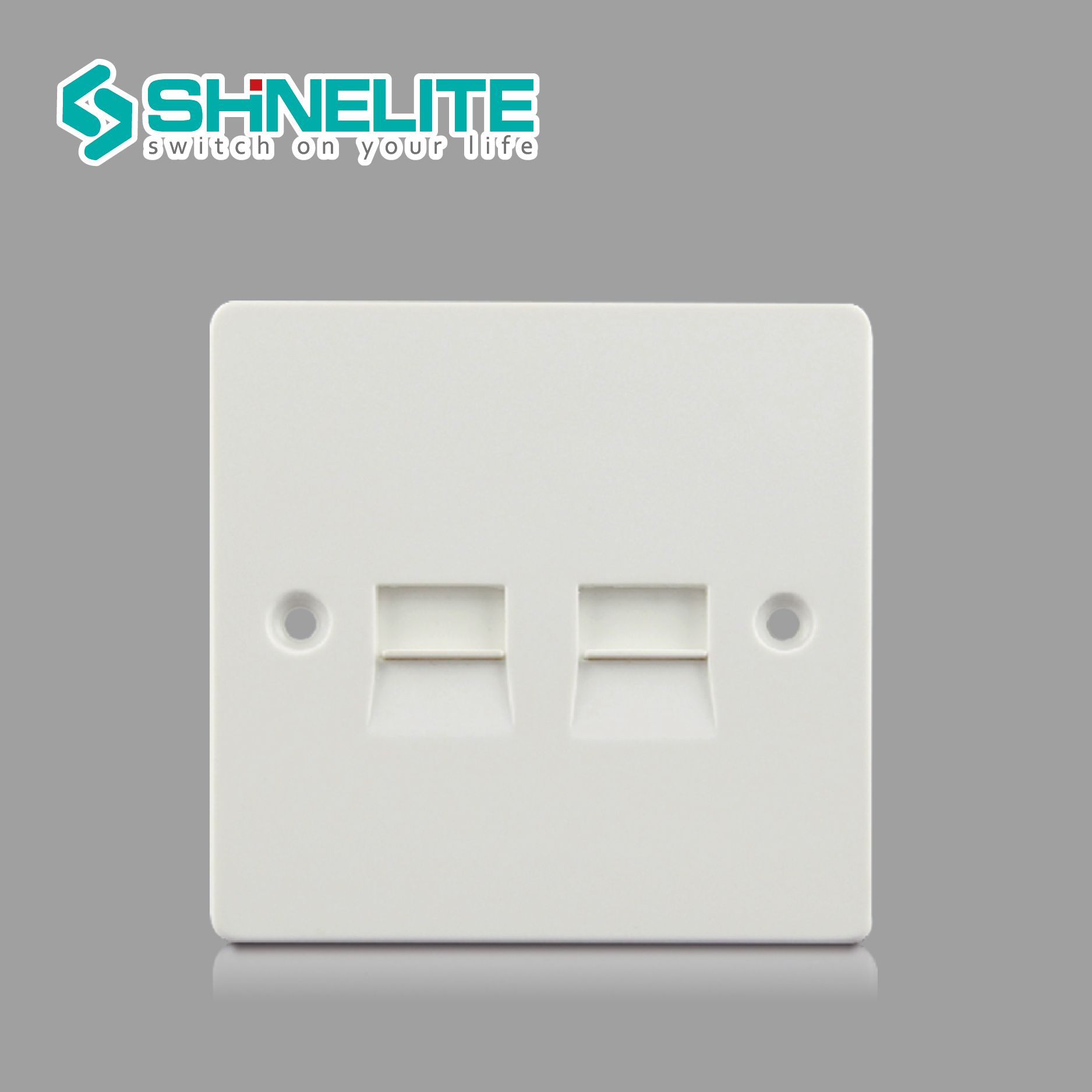 2 Gang Tel Socket UK Standard