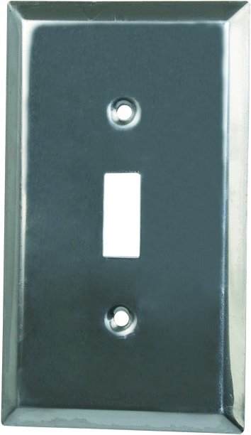 1-Gang Toggle Device Stainless Steel Wallplate