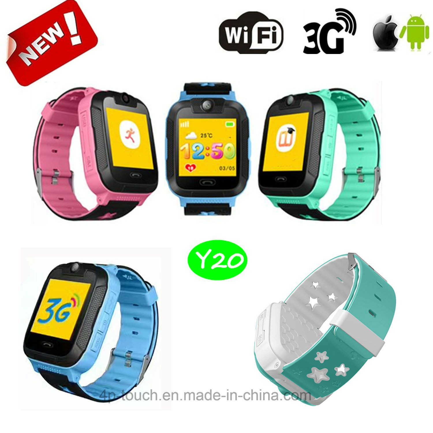 2017 The Latest Kids GPS Tracker Watch with WiFi and Camera