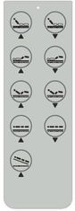 Thin Film 9 Key Membrane Control Panel / Membrane Keypad Switch 0.05mm - 1.0mm