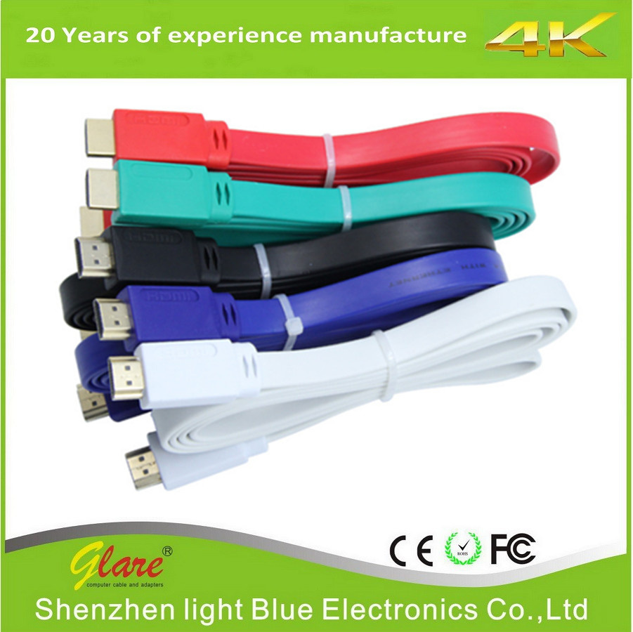 Colorful 1080P Flat HDMI Cable