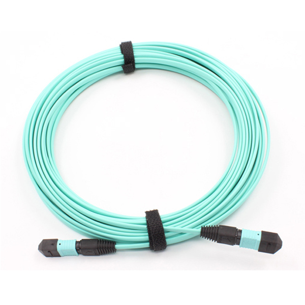 Multimode Om3 MPO Optic Fiber Patch Cable MPO Patch Cord