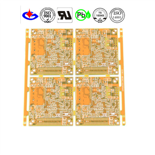 Customized Multilayer Yellow Soldermask PCB Board with Pb Free