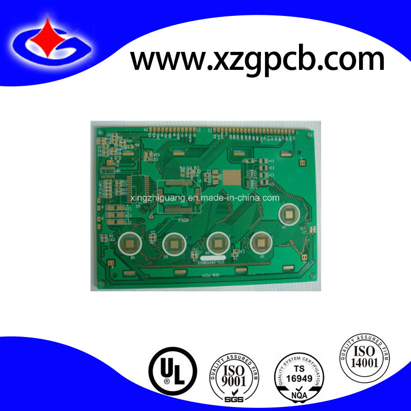 4layers Flash Gold PCB with 5 Wine Bonding