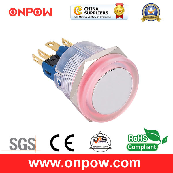Onpow 22mm Push Button Switch (GQ22-11E/B/6V/PC, CE, CCC, RoHS)